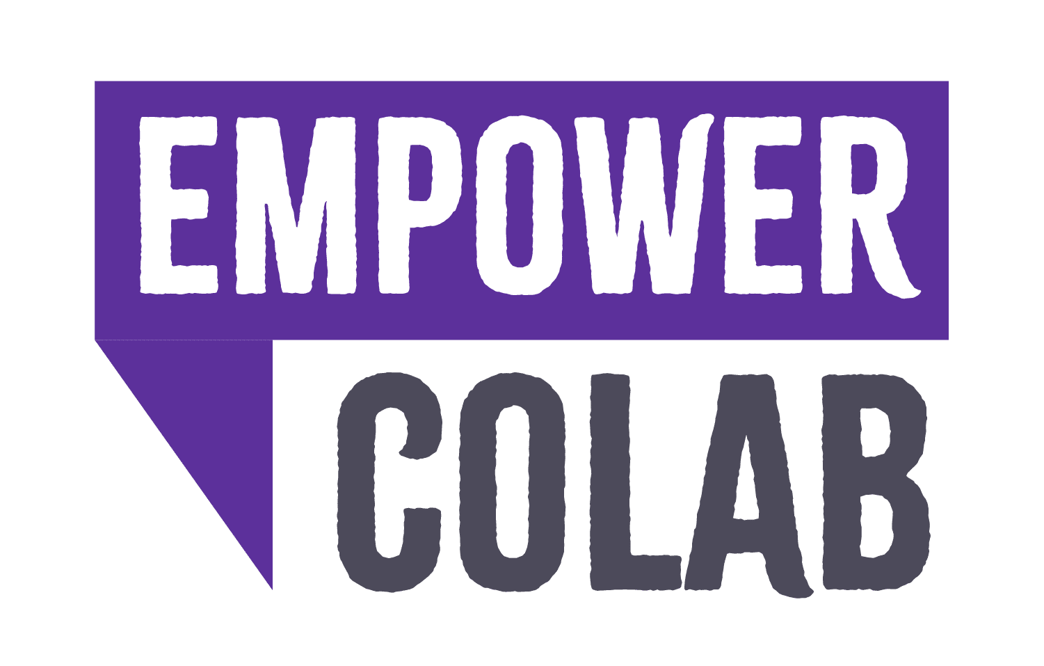 Empower Colab logo. Text in speech bubbles.